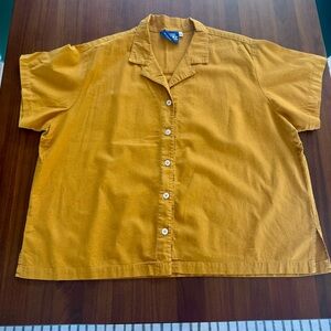 Big Bud Press Pantry Button-Up Shirt – Spicy Mustard Yellow – 2XL Plus Size